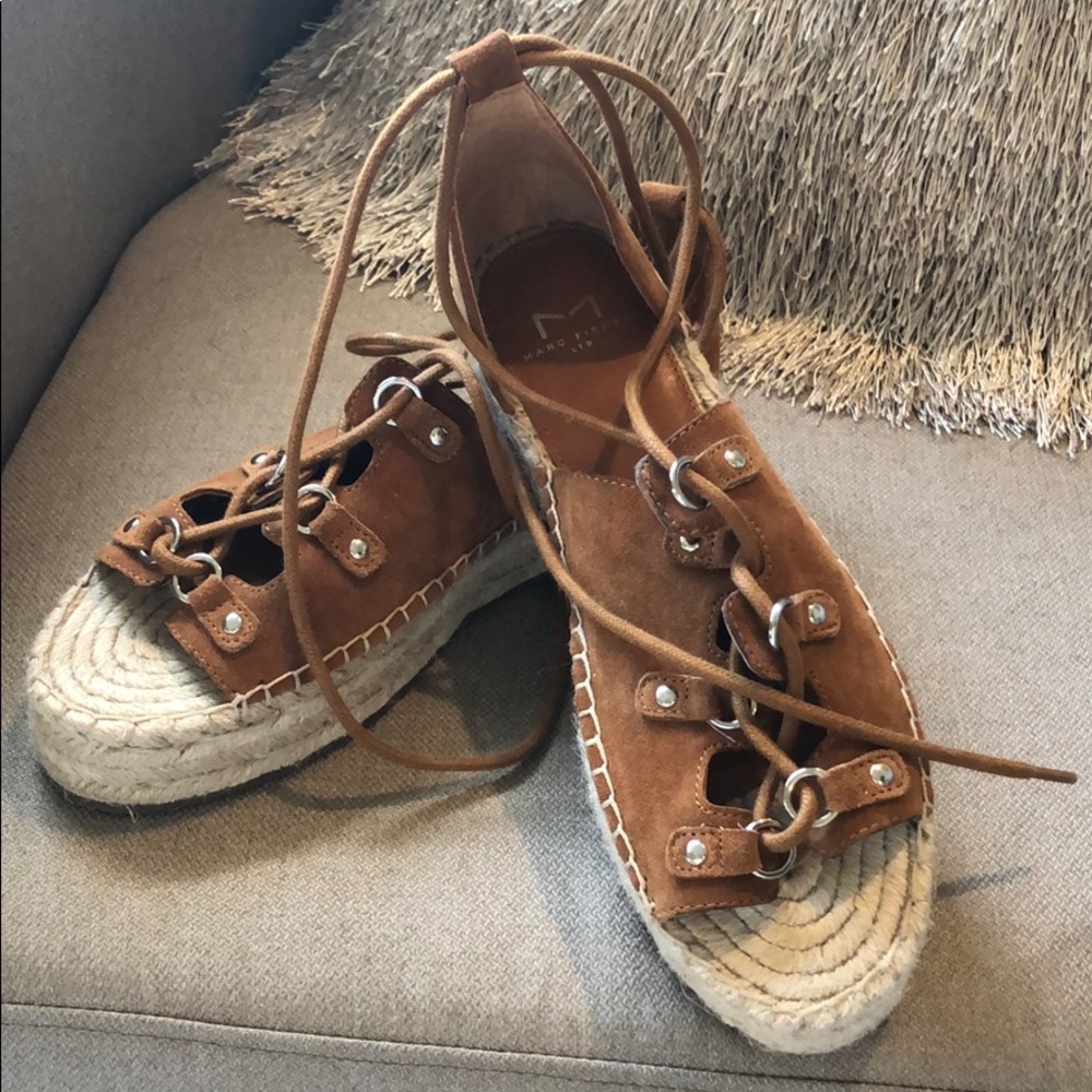 Marc Fisher Brown Suede Gladiator Sandals NWOT 7M